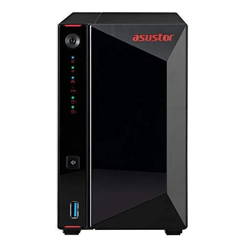 Serveris Asus Asustor Nimbustor 4 AS5304T iki 4 HDD/SSD, Intel Celeron J4105 Quad-Core, Procesoriaus dažnis 1,5 GHz, 4 GB, SO-DIMM DDR4 2400, Vienvietis, Juodas