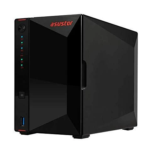 Serveris Asus Asustor Nimbustor 4 AS5304T iki 4 HDD/SSD, Intel Celeron J4105 Quad-Core, Procesoriaus dažnis 1,5 GHz, 4 GB, SO-DIMM DDR4 2400, Vienvietis, Juodas