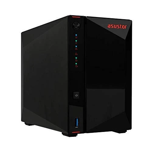 Serveris Asus Asustor Nimbustor 4 AS5304T iki 4 HDD/SSD, Intel Celeron J4105 Quad-Core, Procesoriaus dažnis 1,5 GHz, 4 GB, SO-DIMM DDR4 2400, Vienvietis, Juodas