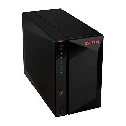 Serveris Asus Asustor Nimbustor 4 AS5304T iki 4 HDD/SSD, Intel Celeron J4105 Quad-Core, Procesoriaus dažnis 1,5 GHz, 4 GB, SO-DIMM DDR4 2400, Vienvietis, Juodas