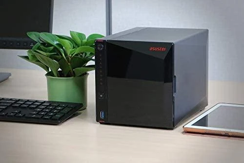 Serveris Asus Asustor Nimbustor 4 AS5304T iki 4 HDD/SSD, Intel Celeron J4105 Quad-Core, Procesoriaus dažnis 1,5 GHz, 4 GB, SO-DIMM DDR4 2400, Vienvietis, Juodas