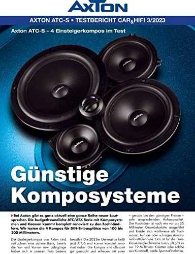 AXTON, ATC130S 13 cm 2-juostų komponentiniai garsiakalbia