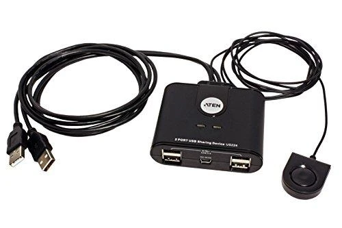 Aten 2 prievadų USB 2.0 periferinio bendrinimo įrenginys | Aten | USB 2.0 | 2 x 4 USB 2.0 periferinio bendrinimo jungiklis