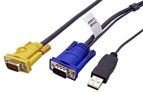 ATEN 2L-5203UP KVM kabelio jungtys iš arti