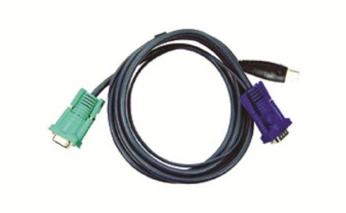 ATEN 2L-5203U ATEN KVM kabelis (HD15-SVGA, USB, USB) - 3m