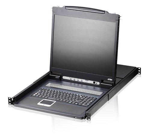 Valiklis Konsolė KVM Aten 8-Port 19'' LCD KVM Switch