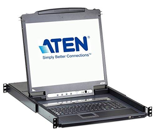 ATEN CL5708IN-ATA-AG ATEN KVM 8 prievadų LCD LED 19 + klaviatūra + jutiklinė plokštė USB-PS/2, IP administratorius