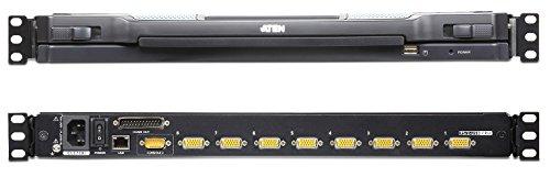 ATEN CL5708IN-ATA-AG ATEN KVM 8 prievadų LCD LED 19 + klaviatūra + jutiklinė plokštė USB-PS/2, IP administratorius