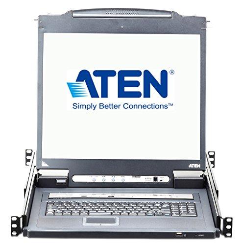 ATEN CL5708IN-ATA-AG ATEN KVM 8 prievadų LCD LED 19 + klaviatūra + jutiklinė plokštė USB-PS/2, IP administratorius