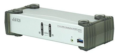 Aten CS1912 2 prievadų USB 3.0 DisplayPort KVMP™ jungiklis (Kabeliai pridedami) | Aten | 2 prievadų USB 3.0 DisplayPort KVMP jungiklis (pridedami kabeliai) | CS1912