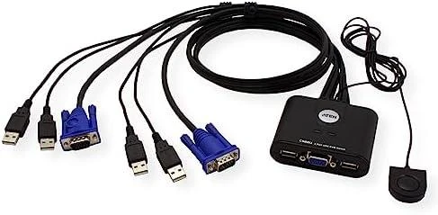 Aten 2 prievadų USB VGA kabelis KVM jungiklis su nuotolinio prievado parinkikliu | Aten | KVM kabelis KVM jungikliai CS22U Ieškoti produkto arba raktinio žodžio 2 prievadų USB VGA kabelis KVM jungiklis su nuotolinio prievado parinkikliu
