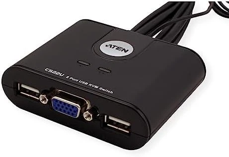 Aten 2 prievadų USB VGA kabelis KVM jungiklis su nuotolinio prievado parinkikliu | Aten | KVM kabelis KVM jungikliai CS22U Ieškoti produkto arba raktinio žodžio 2 prievadų USB VGA kabelis KVM jungiklis su nuotolinio prievado parinkikliu