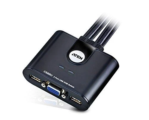 Aten 2 prievadų USB VGA kabelis KVM jungiklis su nuotolinio prievado parinkikliu | Aten | KVM kabelis KVM jungikliai CS22U Ieškoti produkto arba raktinio žodžio 2 prievadų USB VGA kabelis KVM jungiklis su nuotolinio prievado parinkikliu