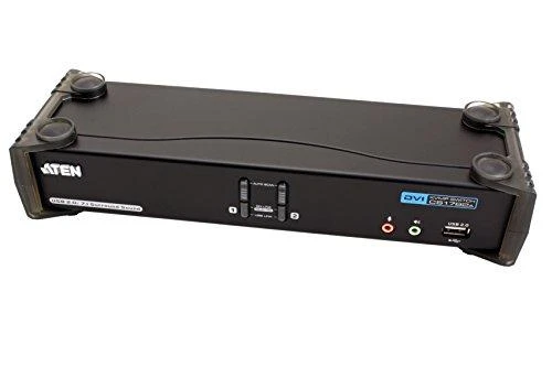 ATEN CS1782A-AT-G ATEN CS1782A 2 prievadų DVI USB 2.0 KVMP jungiklis, 7.1 erdvinis garsas, nVidia 3D