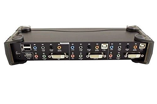 ATEN CS1782A-AT-G ATEN CS1782A 2 prievadų DVI USB 2.0 KVMP jungiklis, 7.1 erdvinis garsas, nVidia 3D