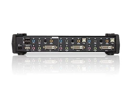 ATEN CS1782A-AT-G ATEN CS1782A 2 prievadų DVI USB 2.0 KVMP jungiklis, 7.1 erdvinis garsas, nVidia 3D