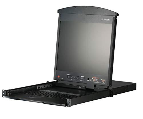 Aten | 1-Local/Remote Share Access 8-Port Cat 5 Dual Rail 17" LCD KVM over IP Switch with Daisy-Chain Port | KL1508AIMA-AG