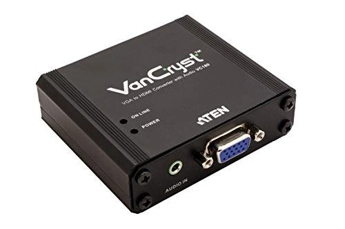 ATEN VC180-A7-G ATEN konverteris VGA/HDM konvertuoja analoginį signalą į skaitmeninį HDMI su garsu