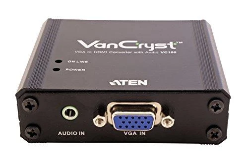 ATEN VC180-A7-G ATEN konverteris VGA/HDM konvertuoja analoginį signalą į skaitmeninį HDMI su garsu