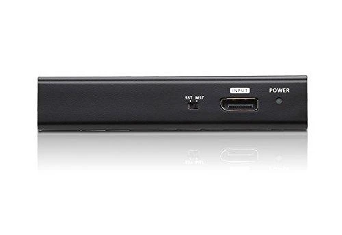 Aten DisplayPort skirstytuvas: priekinės jungtys ir indikatoriai