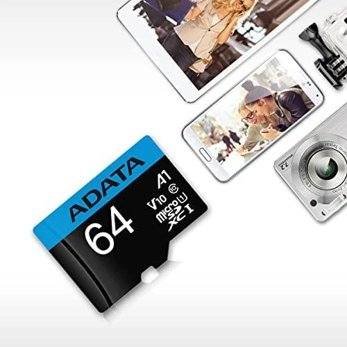 ADATA 64GB Micro SDXC V10 85MB/s + adapteriai