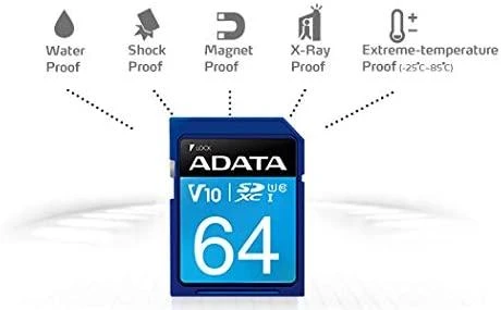 Atminties kortelė Adata Premier SDXC UHS-I U1 64GB