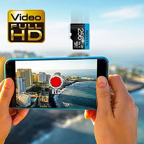 ADATA 256GB Premier Micro SDHC, R/W iki 100/25 MB/s, su adapteriu