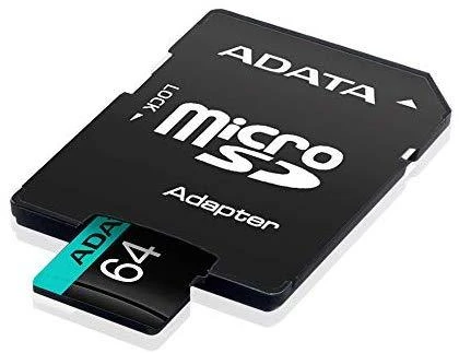 Atminties kortelė ADATA | Premier Pro UHS-I U3 V30S | 64 GB | Micro SDXC | Flash atminties klasė 10 | Adapteris