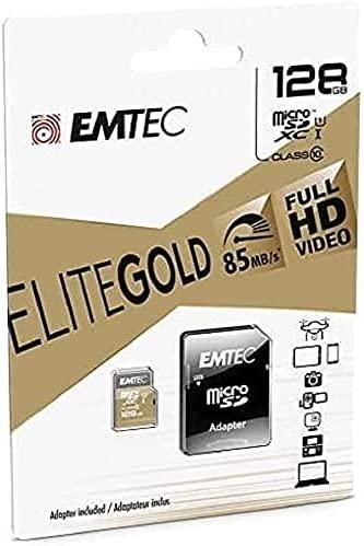 Atminties kortelė Karta Emtec Elite Gold Micro SDXC 128 GB 10 klasės UHS-I/U1 (ECMSDM128GXC10GP)
