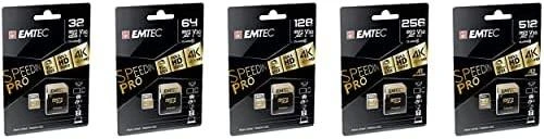 Atminties kortelė Karta Emtec Speedin Pro Micro SDXC 512 GB 10 klasės UHS-I/U3 A2 V30 (ECMSDM512GXC10SP)