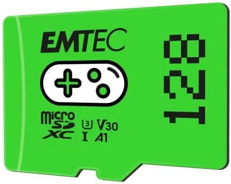 Žalia Emtec 128 GB Micro SDXC Gaming atminties kortelė