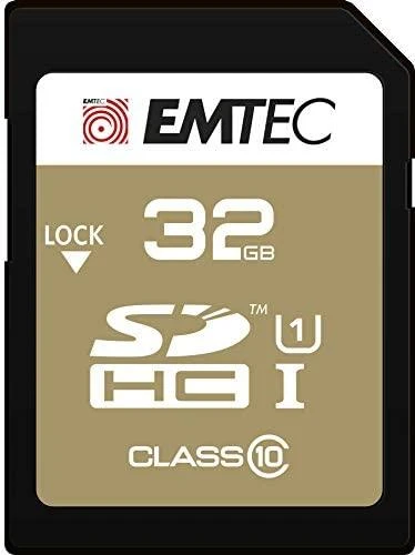 Atminties kortelė Karta Emtec EliteGold SDHC 32 GB 10 klasės UHS-I/U1 (ECMSD32GHC10GP)