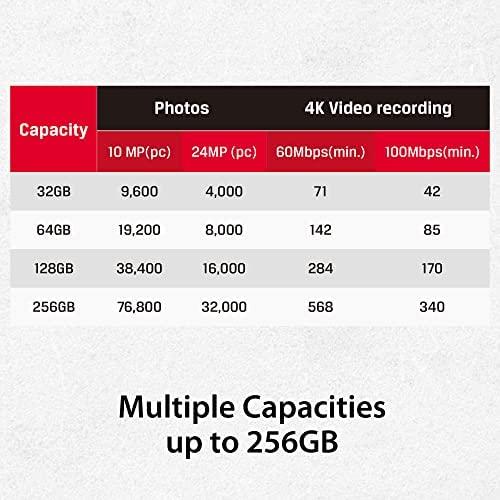 Atminties kortelė KINGSTON 256GB Canvas React Plus SDXC UHS-II 300R/260W U3 V90, skirtas Full HD/4K/8K