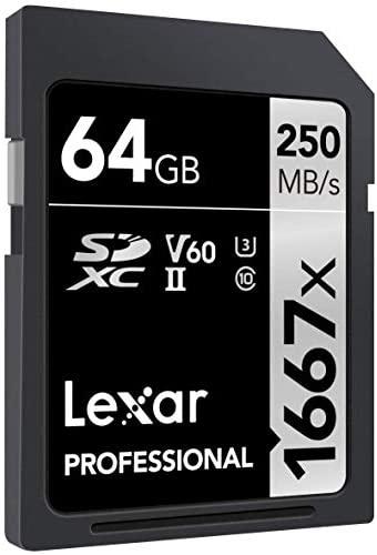 Atminties kortelė LEXAR PROFESSIONAL SDHC / SDXC 1667X UHS-II 64GB