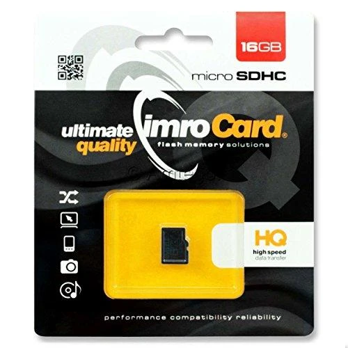 IMRO atminties kortelė Micro SD 16GB 100MB/s Class 10 UHS I