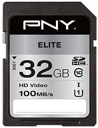 Pny Technologies PNY Elite SDHC 32 GB 10 klasės UHS-I/U1 atminties kortelė (P-SD32GU1100EL-GE)
