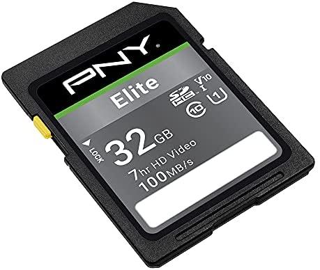 Pny Technologies PNY Elite SDHC 32 GB 10 klasės UHS-I/U1 atminties kortelė (P-SD32GU1100EL-GE)