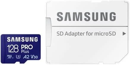 Atminties kortelė Samsung PRO Plus microSD 128 GB (2021), Mėlynos spalvos