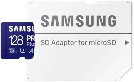 Atminties kortelė Samsung PRO Plus microSD 128 GB (2021), Mėlynos spalvos