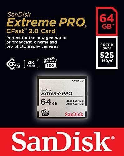Atminties kortelė SanDisk CFAST 2.0 VPG130 64GB Extreme Pro SDCFSP-064G-G46D