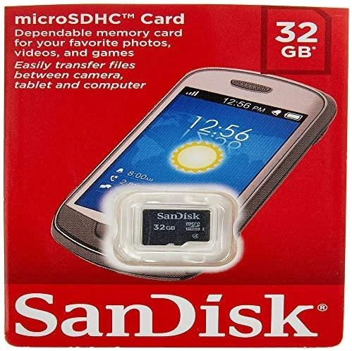 Atminties kortelė Sandisk 32 GB, Micro SDHC, Flash atminties klasė 4
