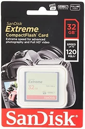 Atminties kortelė CF SanDisk Extreme 32GB SDCFXSB-032G-G46