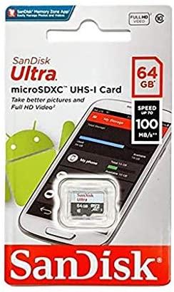 SANDISK 64GB Micro SD atminties kortelė, U1