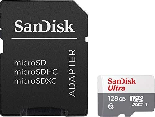 SanDisk Ultra 128GB atminties kortelė ir SD adapteris