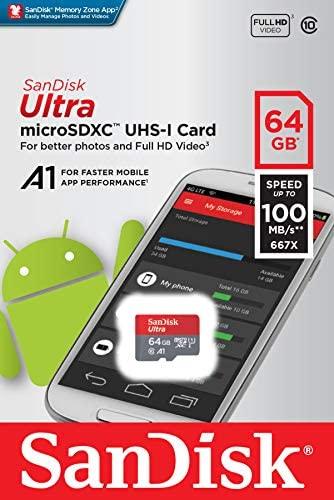SANDISK 64GB Micro SD atminties kortelė, U1