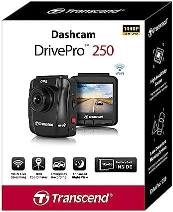 „TRANSCEND DrivePro 250“ vaizdo registratorius su siurbtuku ir „Sony“ jutikliu bei GPS imtuvu