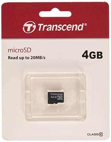Atminties kortelė TRANSCEND Premium 4GB Micro SDHC UHS-I Class10 20MB/s MLC