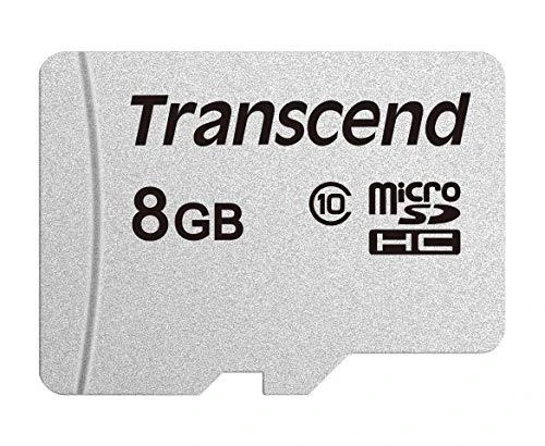 Atminties kortelė „TRANSCEND“ 8 GB „Micro SD“ be adapterio, 10 klasė