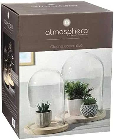 Atmosphera Stiklinis kupolas, Ø 23 cm, ant medinio pagrindo