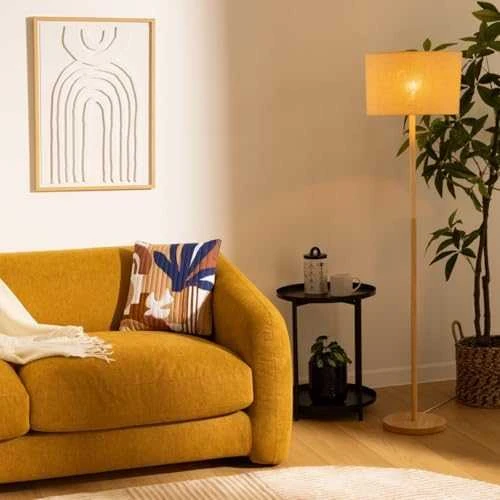 Atmosphera Lamp Toršeras DELLA, medinis pagrindas, 149,5 cm